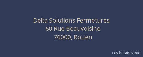 Delta Solutions Fermetures