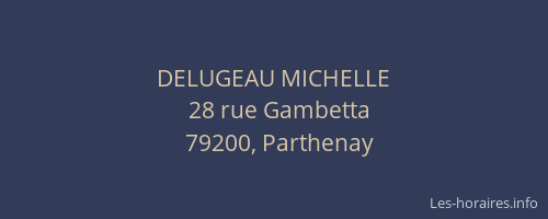DELUGEAU MICHELLE
