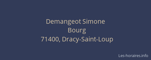 Demangeot Simone