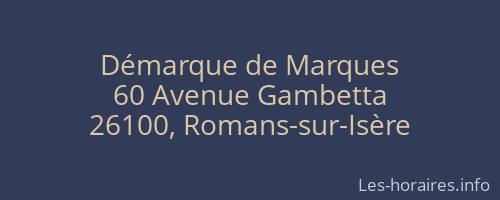 Démarque de Marques