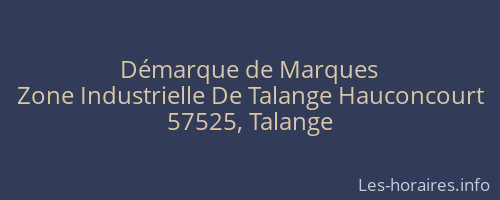 Démarque de Marques