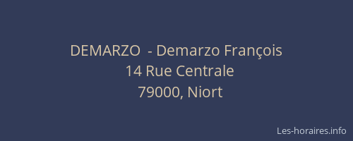 DEMARZO  - Demarzo François