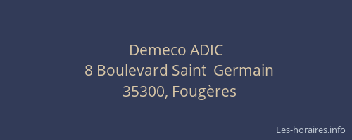 Demeco ADIC