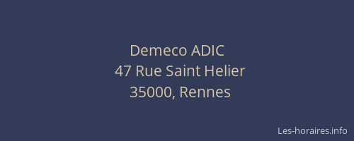 Demeco ADIC