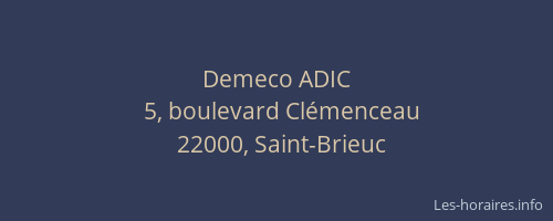 Demeco ADIC