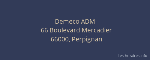 Demeco ADM