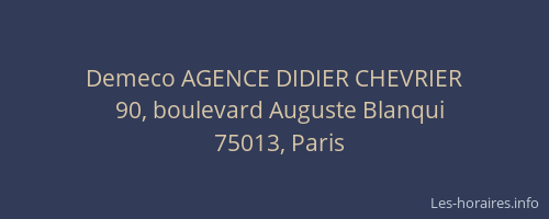Demeco AGENCE DIDIER CHEVRIER