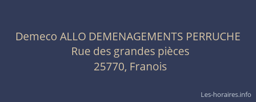 Demeco ALLO DEMENAGEMENTS PERRUCHE