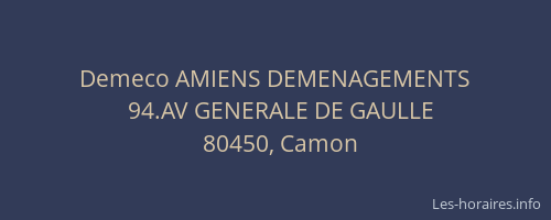 Demeco AMIENS DEMENAGEMENTS