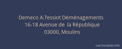 Demeco A.Tessiot Déménagements
