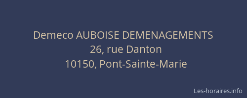 Demeco AUBOISE DEMENAGEMENTS