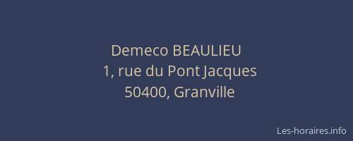 Demeco BEAULIEU
