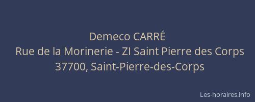 Demeco CARRÉ