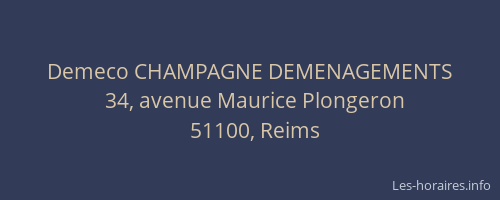 Demeco CHAMPAGNE DEMENAGEMENTS