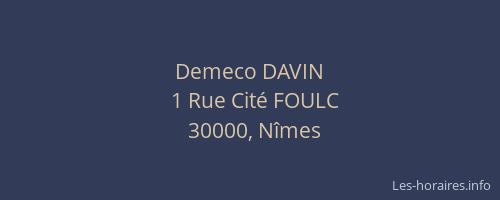 Demeco DAVIN