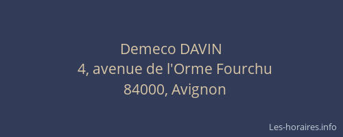 Demeco DAVIN