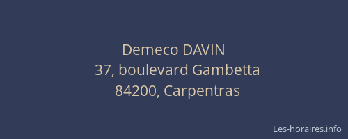 Demeco DAVIN