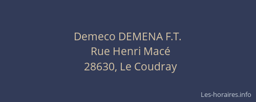 Demeco DEMENA F.T.