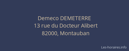 Demeco DEMETERRE