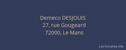 Demeco DESJOUIS