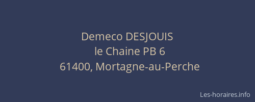 Demeco DESJOUIS