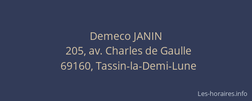 Demeco JANIN