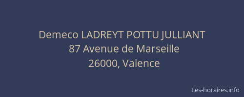 Demeco LADREYT POTTU JULLIANT