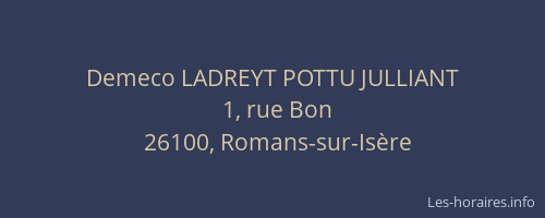 Demeco LADREYT POTTU JULLIANT