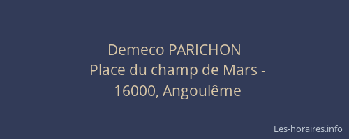 Demeco PARICHON