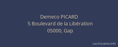 Demeco PICARD