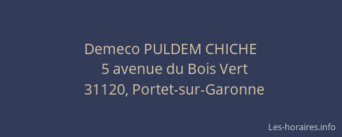 Demeco PULDEM CHICHE