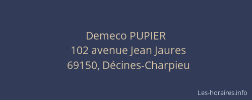 Demeco PUPIER