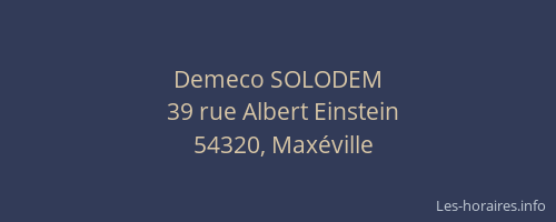 Demeco SOLODEM