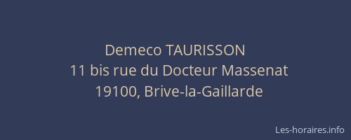 Demeco TAURISSON