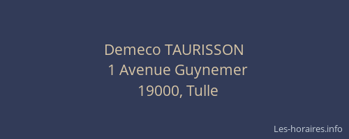 Demeco TAURISSON