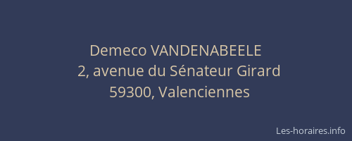Demeco VANDENABEELE
