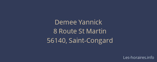 Demee Yannick