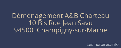 Déménagement A&B Charteau