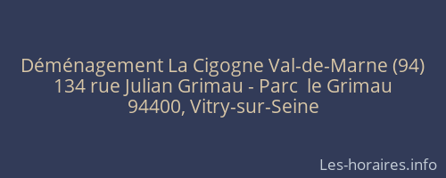 Déménagement La Cigogne Val-de-Marne (94)