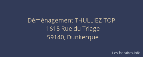 Déménagement THULLIEZ-TOP