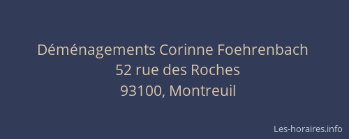 Déménagements Corinne Foehrenbach 