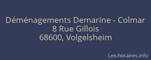 Déménagements Demarine - Colmar