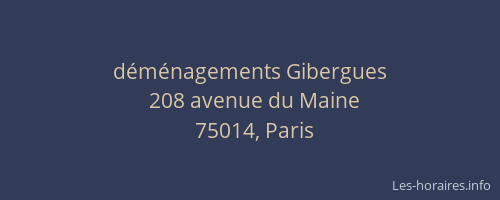 déménagements Gibergues
