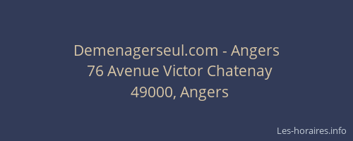 Demenagerseul.com - Angers