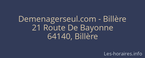 Demenagerseul.com - Billère