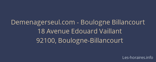 Demenagerseul.com - Boulogne Billancourt