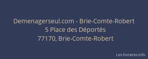 Demenagerseul.com - Brie-Comte-Robert