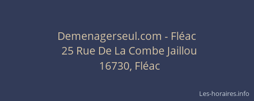 Demenagerseul.com - Fl&eacute;ac