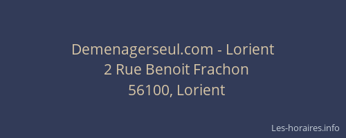 Demenagerseul.com - Lorient