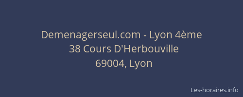 Demenagerseul.com - Lyon 4ème